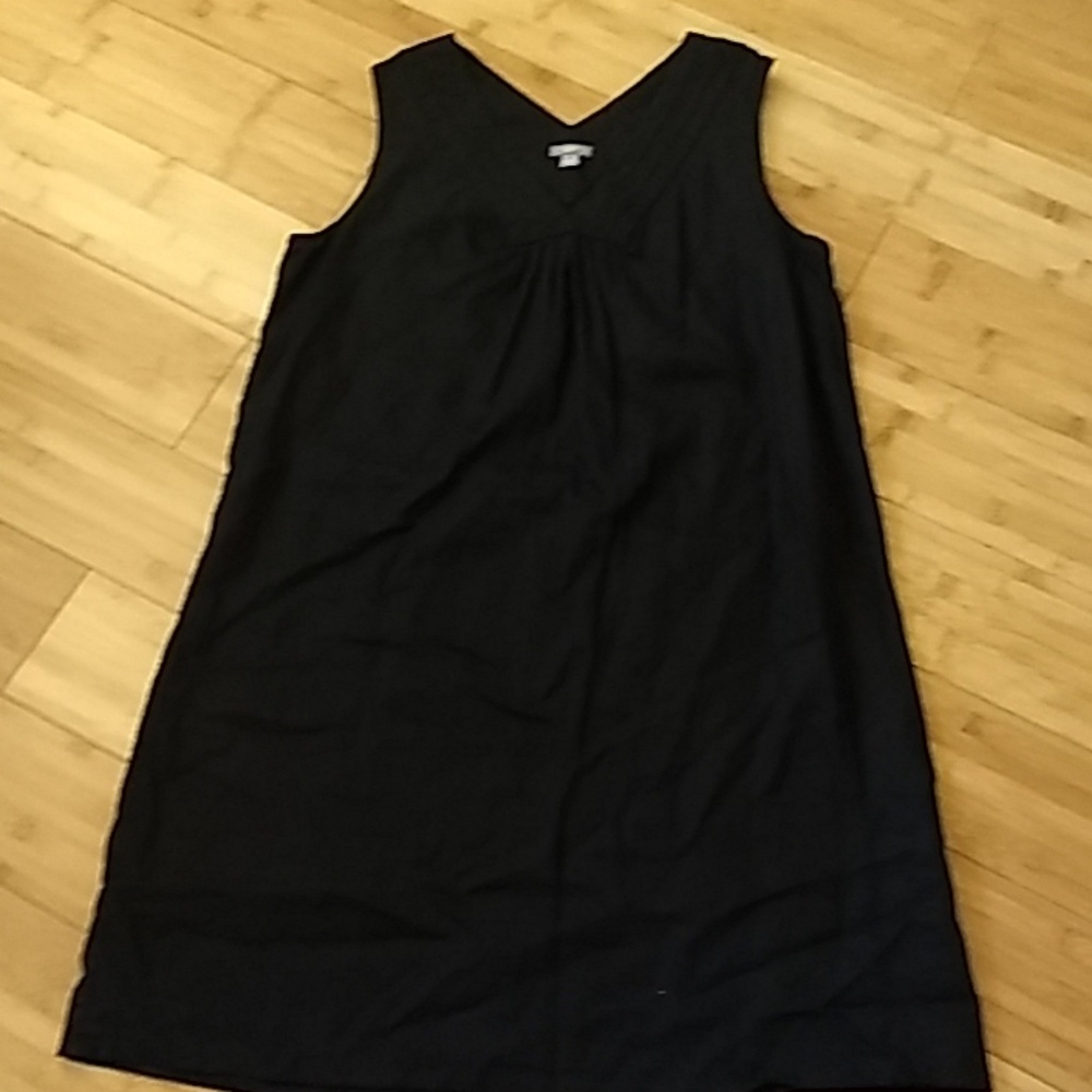J.jill linen black, sleeveless dress. Size L